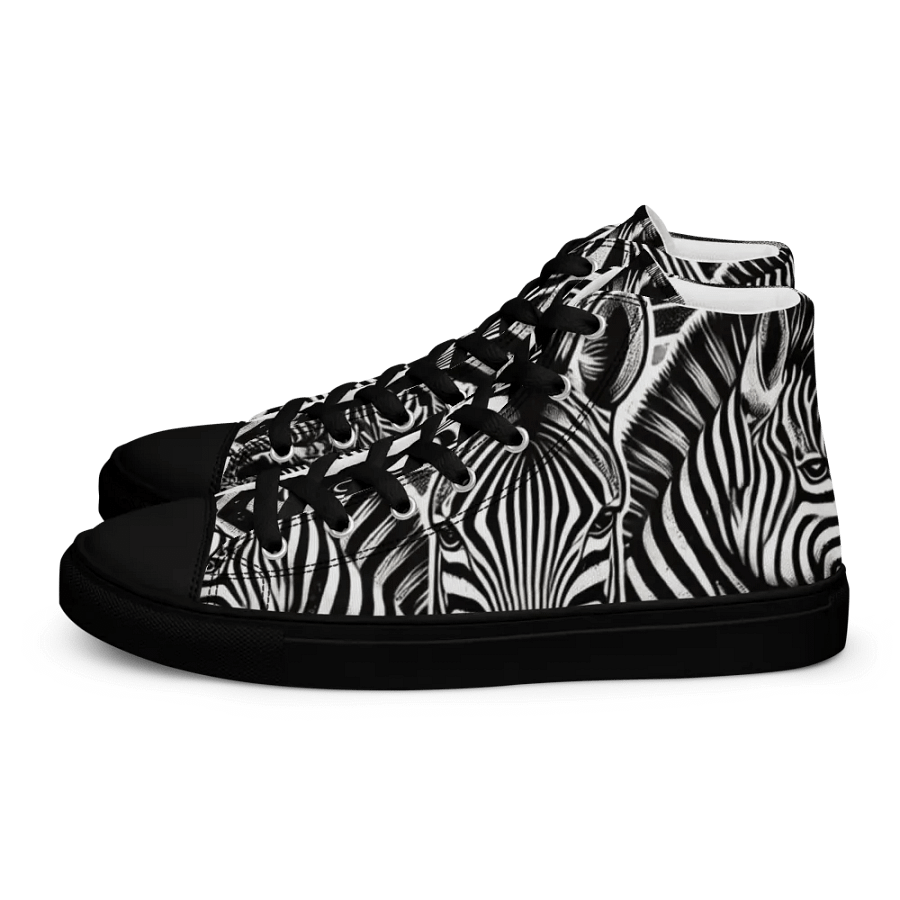 Zebra Dreams High Top Canvas Shoes product image (1)