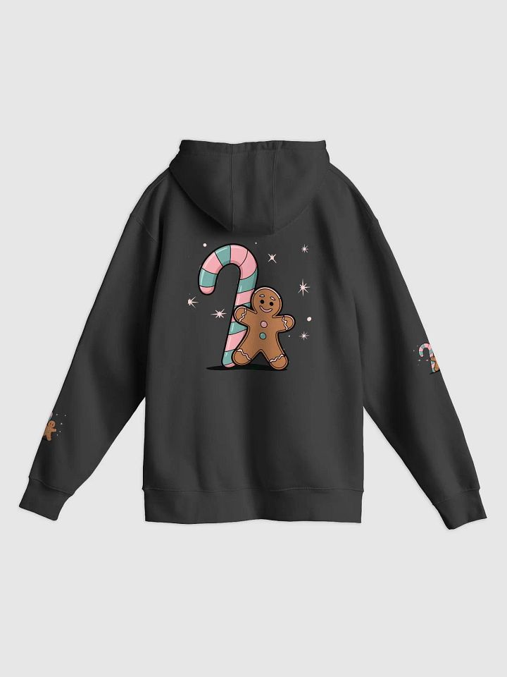 Festive Candy Cane and Gingerbread Man Hoodie product image (11)