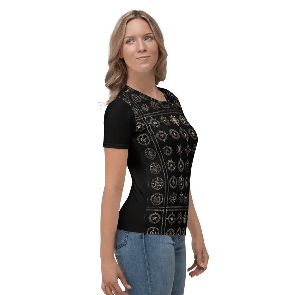 Black and Gold Symbology TShirt - front print product image (6)