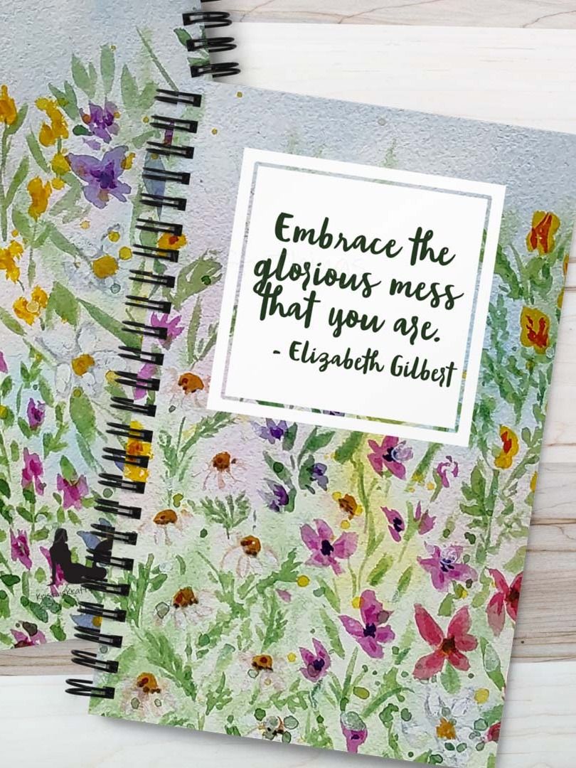 Embrace the Glorious Mess that You Are Wildflowers Notebook product image (5)