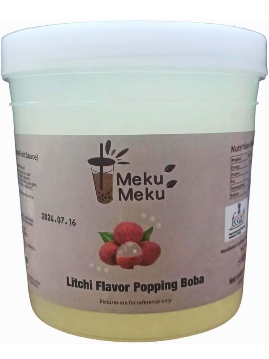 Litchi Popping Boba Crystals Delicious Flavour product image (3)