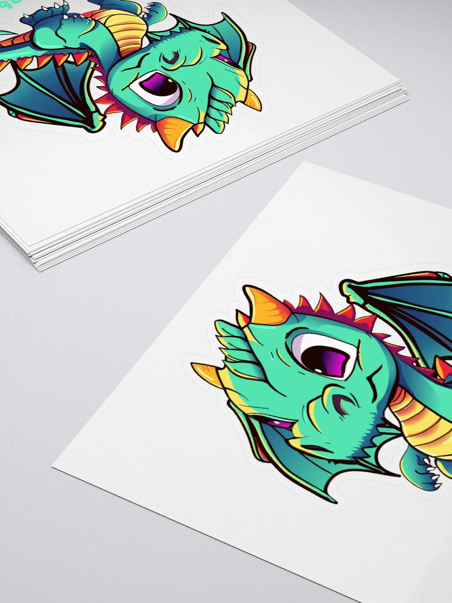 Fire-Breathing Baby Dragon Kiss Cut Stickers product image (4)