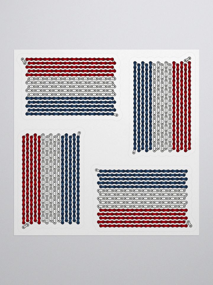 Netherlands Bike Chain Flag Sticker 4 Pack product image (1)