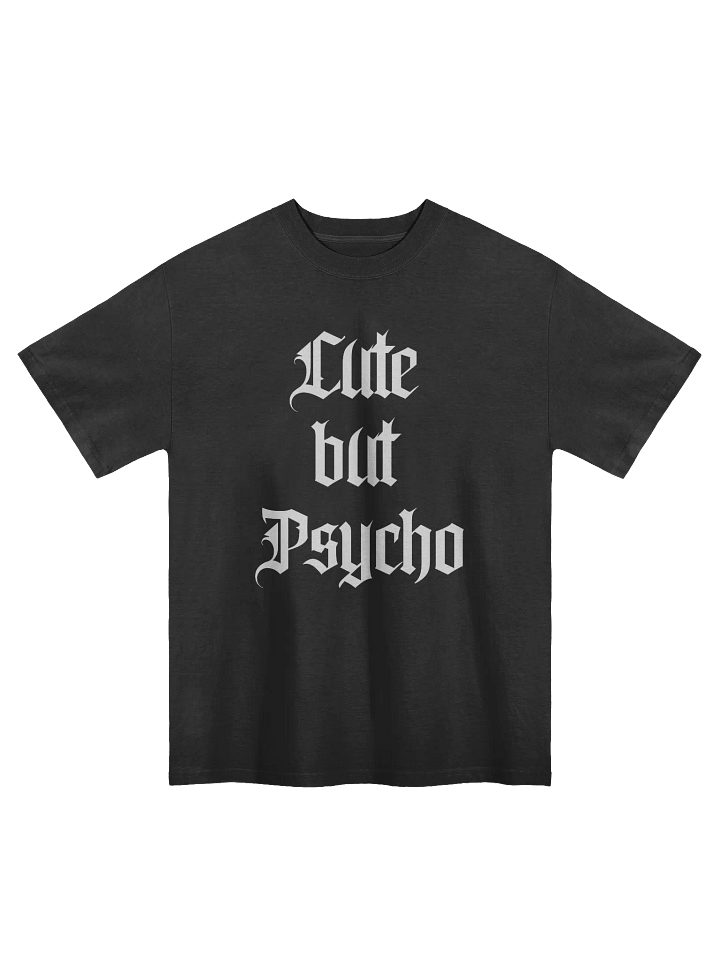 Cute But Psycho Faded Oversized T shirt product image (1)