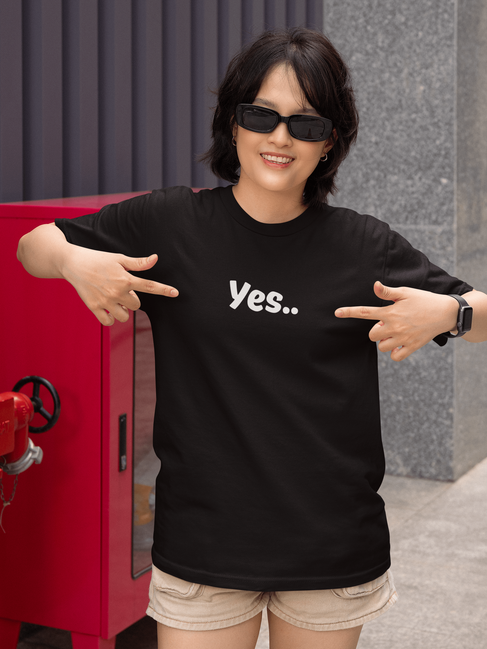 “Yes..” My Vibe Cotton T-Shirt #2 product image (1)