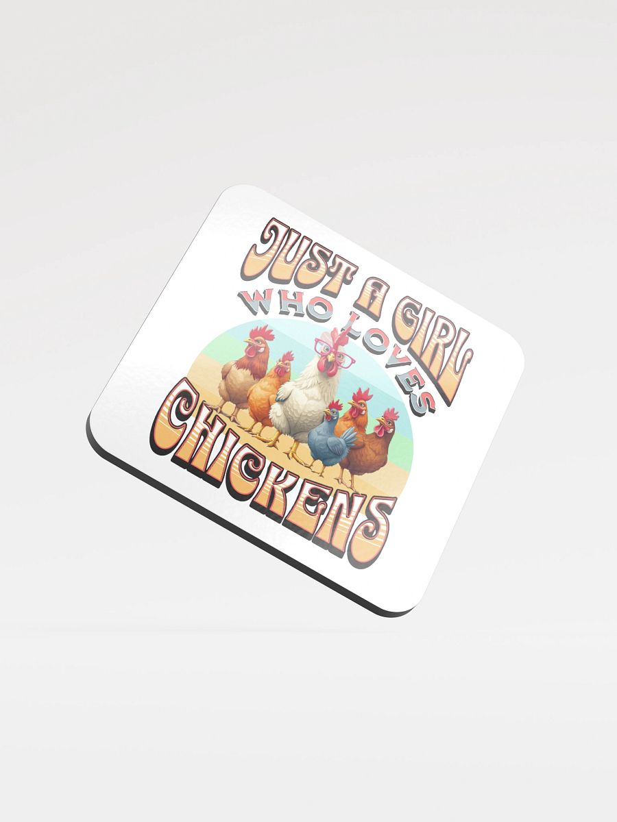 Just A Girl Who Loves Chickens Glossed Coaster product image (2)