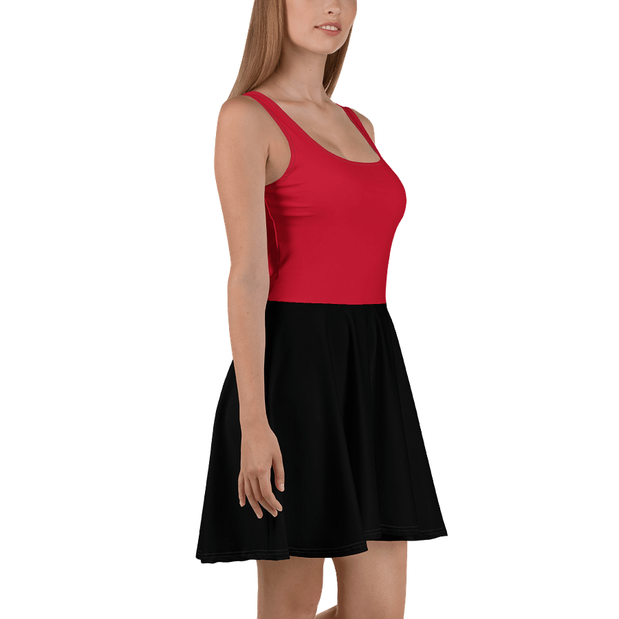 Midnight Veil Designs Black and Red Gothic Skater Dress - Free Shipping Worldwide product image (4)