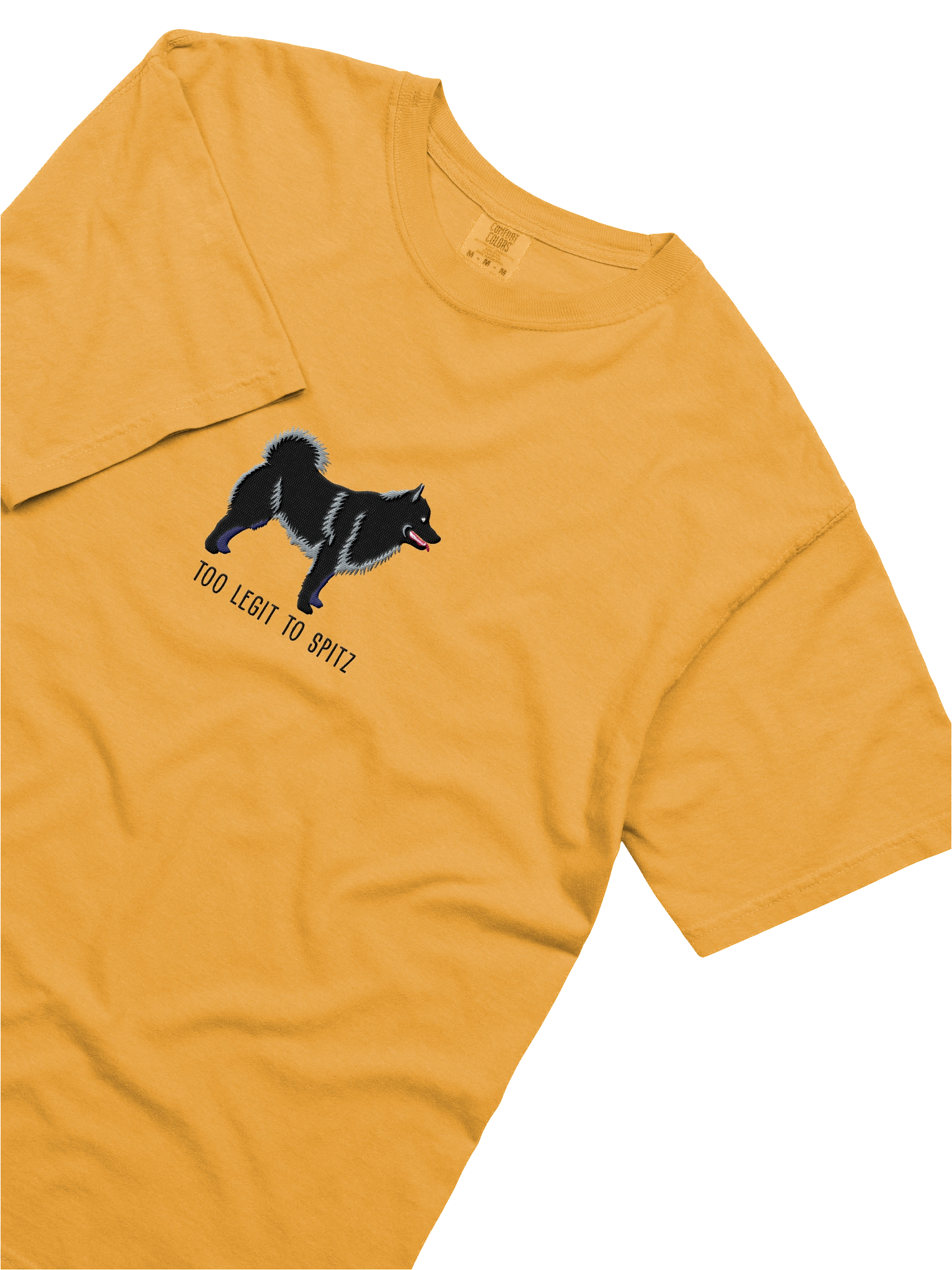 Too Legit to Spitz T-Shirt(Embroidered) of a Schipperke(Black) product image (25)