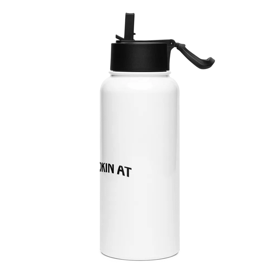 WTF U LOOKIN AT Steel Straw Bottle product image (3)