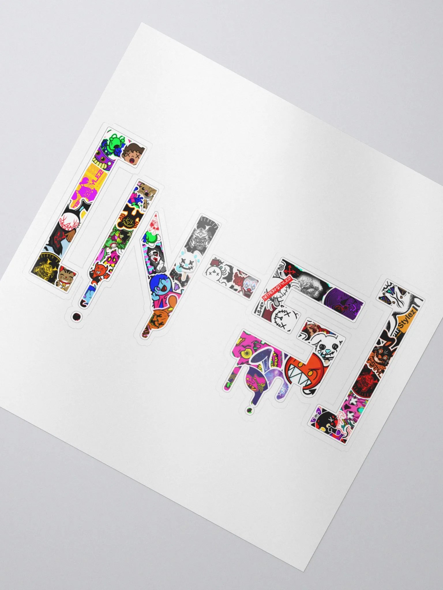 Wave 5 - Sticker Bomb Logo Kiss Cut Sticker product image (2)