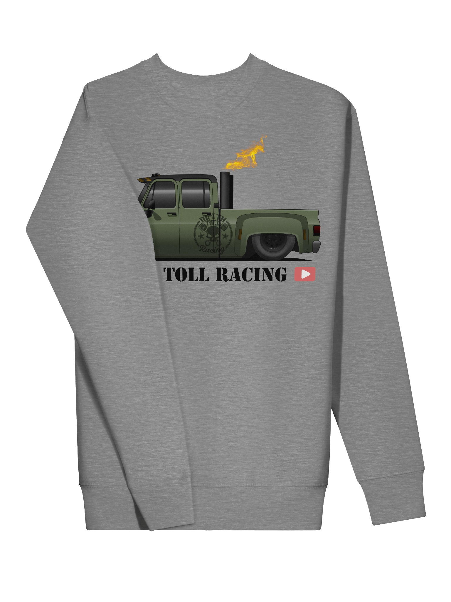 Flaming Death Toll Racing Sweatshirt product image (3)