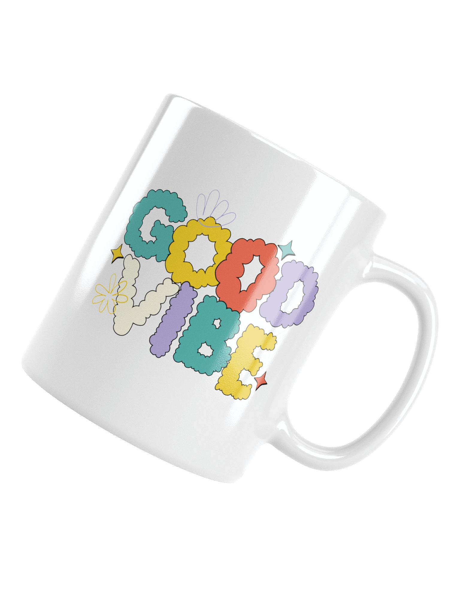 Good Vibe Bubble White Glossy Mug product image (5)