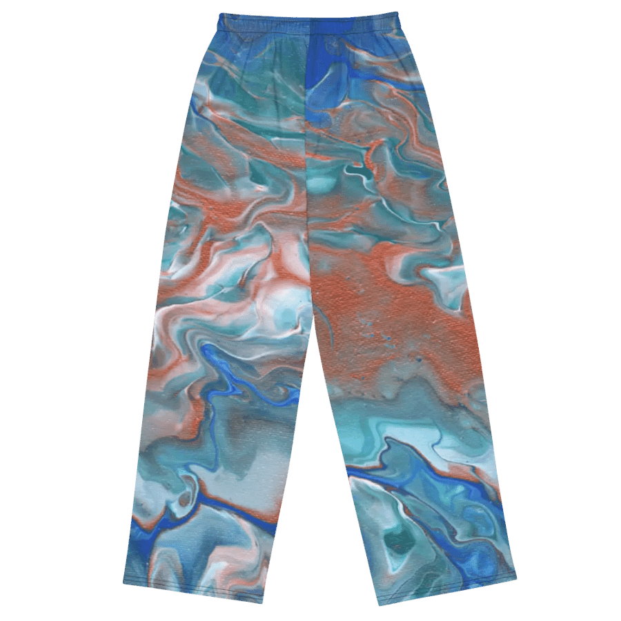 Metallic Orange Fluid Acrylic Pants product image (3)