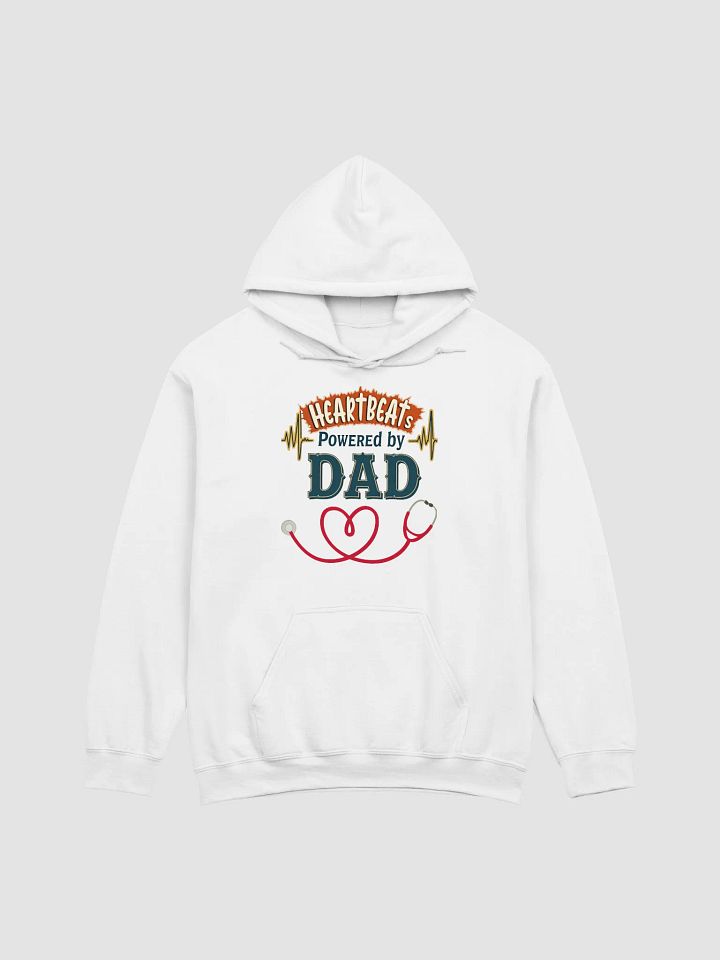 Heartbeats Powered by dad Hoodie product image (7)