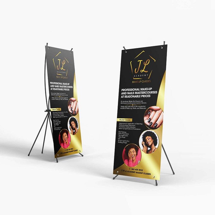 Cosmetics Roll-Up Banner Design Template product image (2)