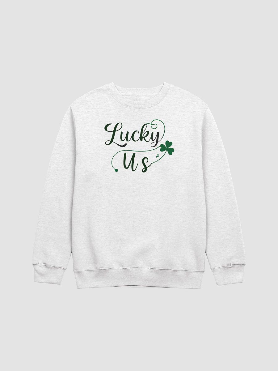 Lucky Us Shamrock St, Patrick's Day Crewneck Sweatshirt product image (3)