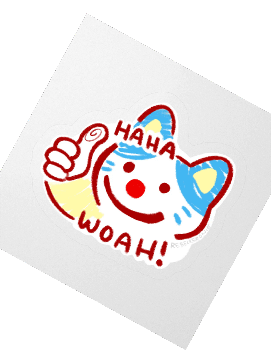 Haha woah! sticker product image (2)