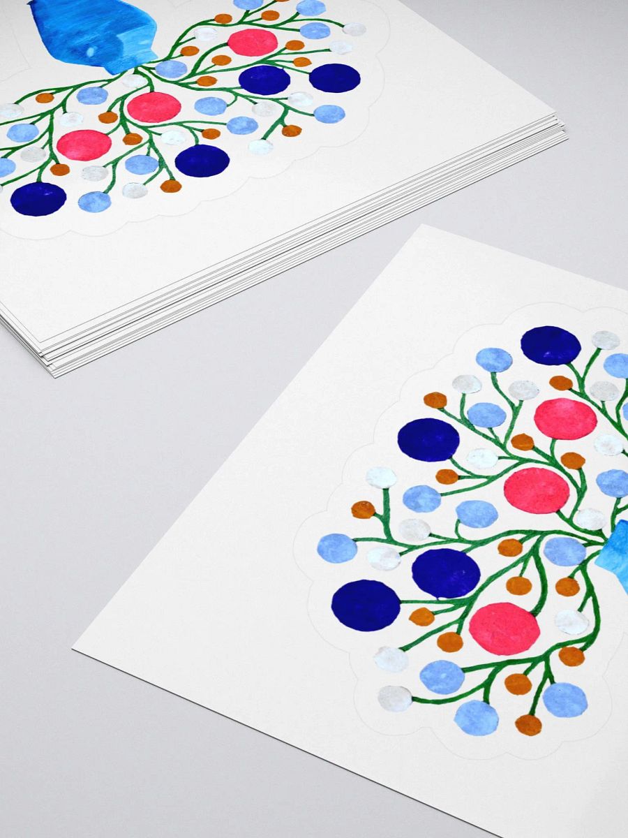 Abstract Floral Vase Sticker Set product image (4)