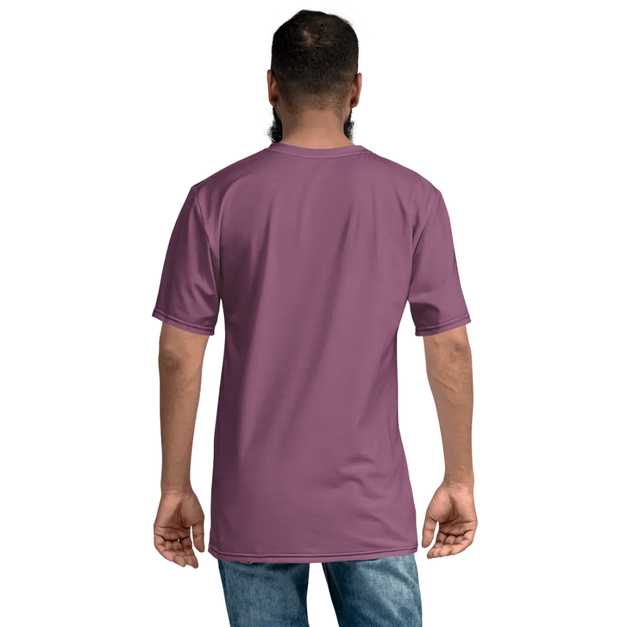 Plain Dark Lilac Purple Soft Summer Men's Crewneck Polyester Heavyweight Premium T-Shirt by Treasure Pie product image (8)