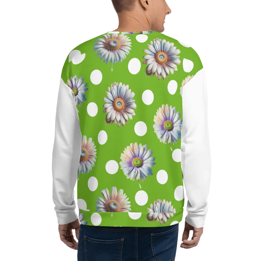 Daisy Dots - Lime Green Sweatshirt product image (3)