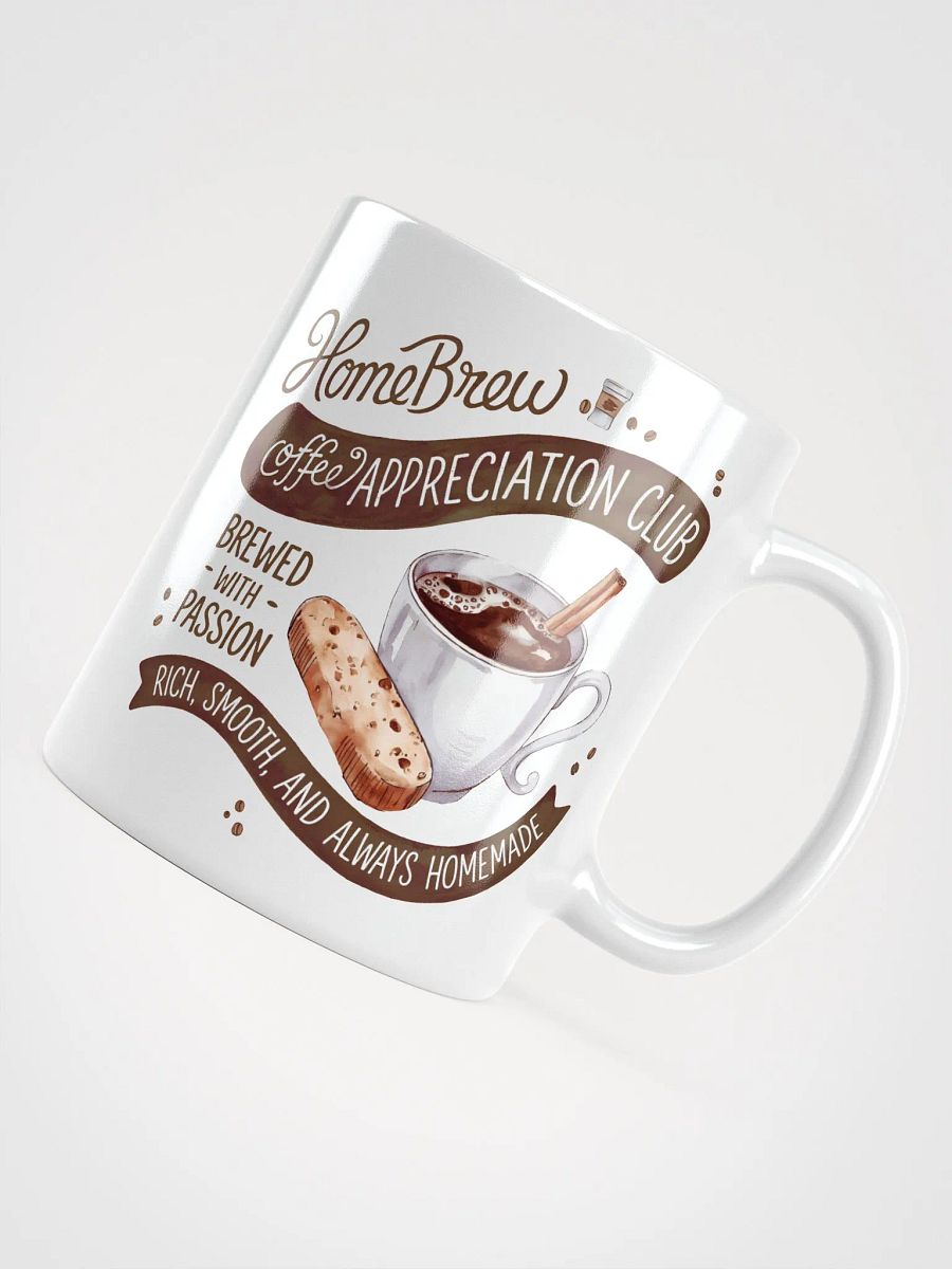 Home Brew Coffee Appreciation Club White Glossy Mug product image (12)