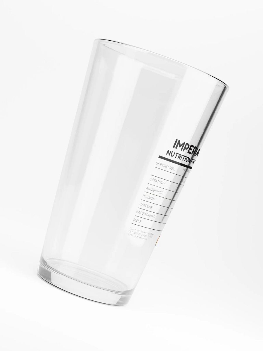Imperial Nutrition - Pint Glass - Black product image (6)