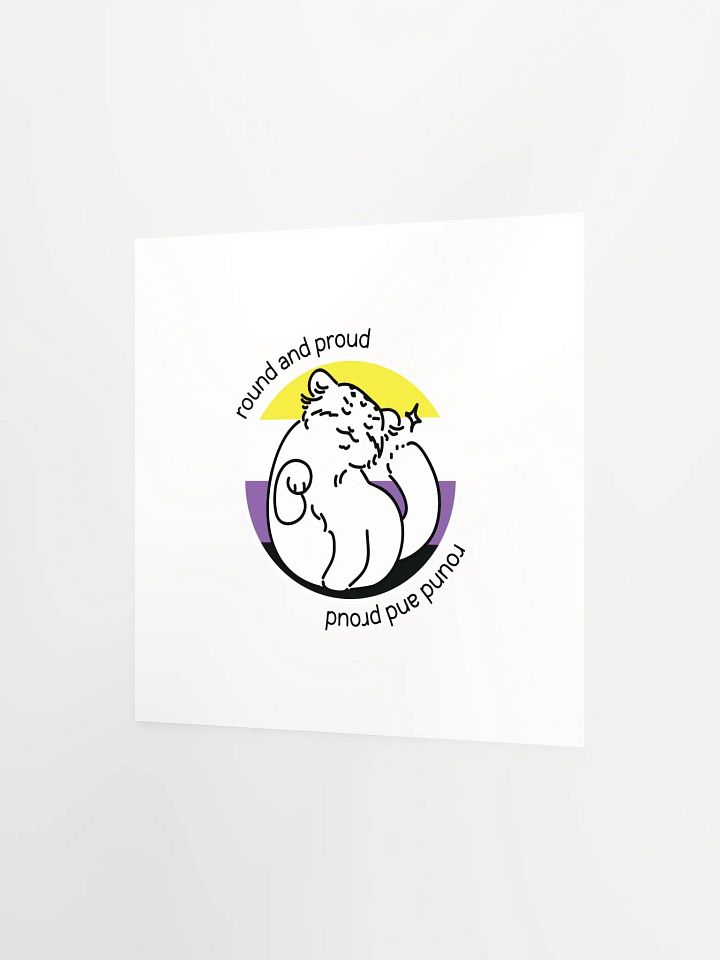 Round and Proud Manul Nonbinary Version - Matte Poster product image (2)
