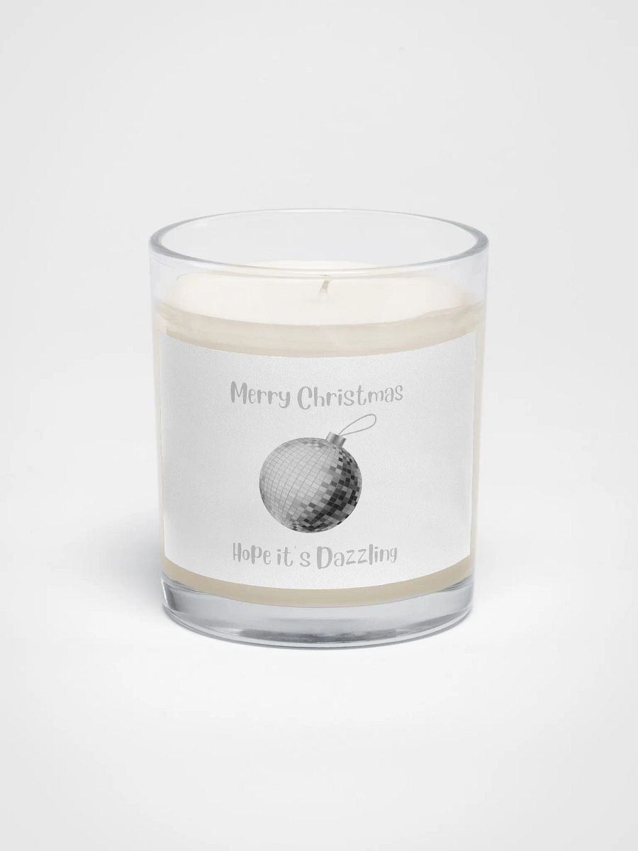 Dazzling Mirrorball Christmas Candle - Silver product image (1)