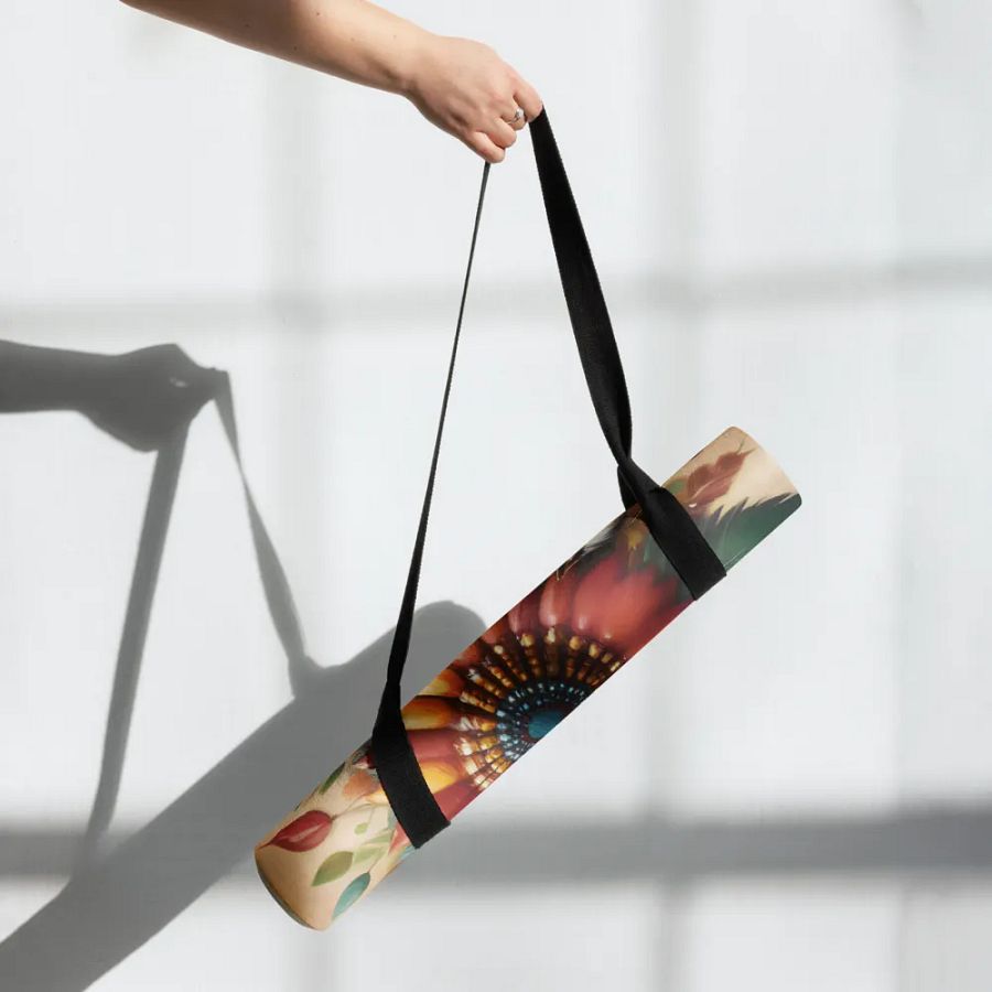 Boho Feathers Yoga Mat product image (12)