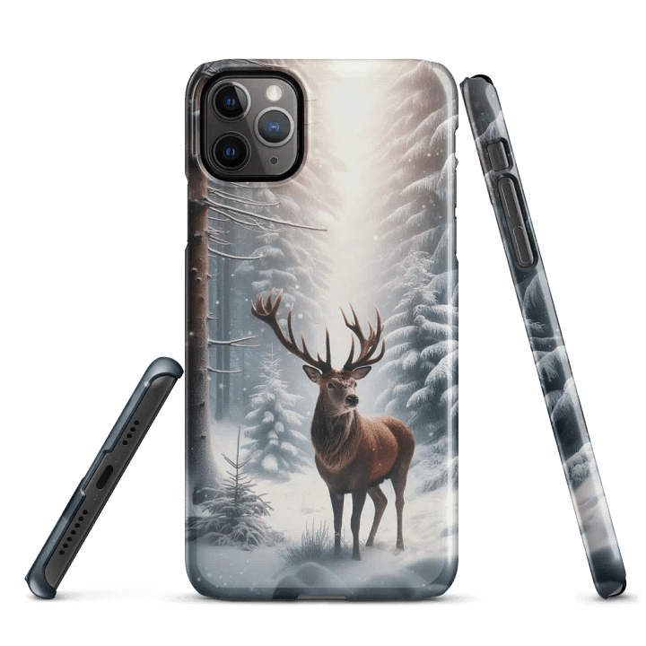Majestic Deer Snowy Forest iPhone® Snap Case product image (3)