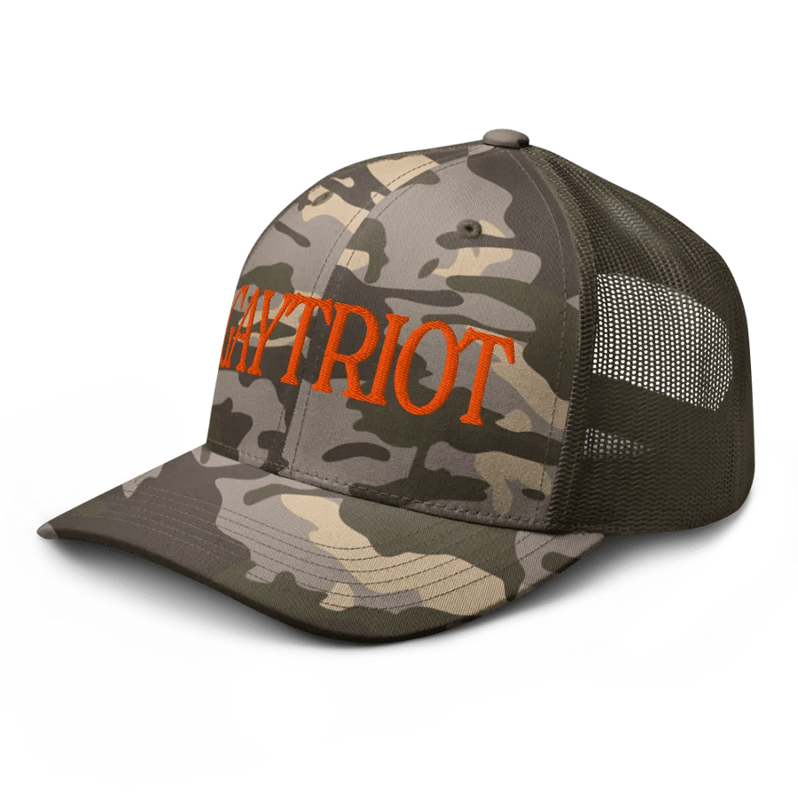 Gaytriot Camo Trucker Hat product image (2)