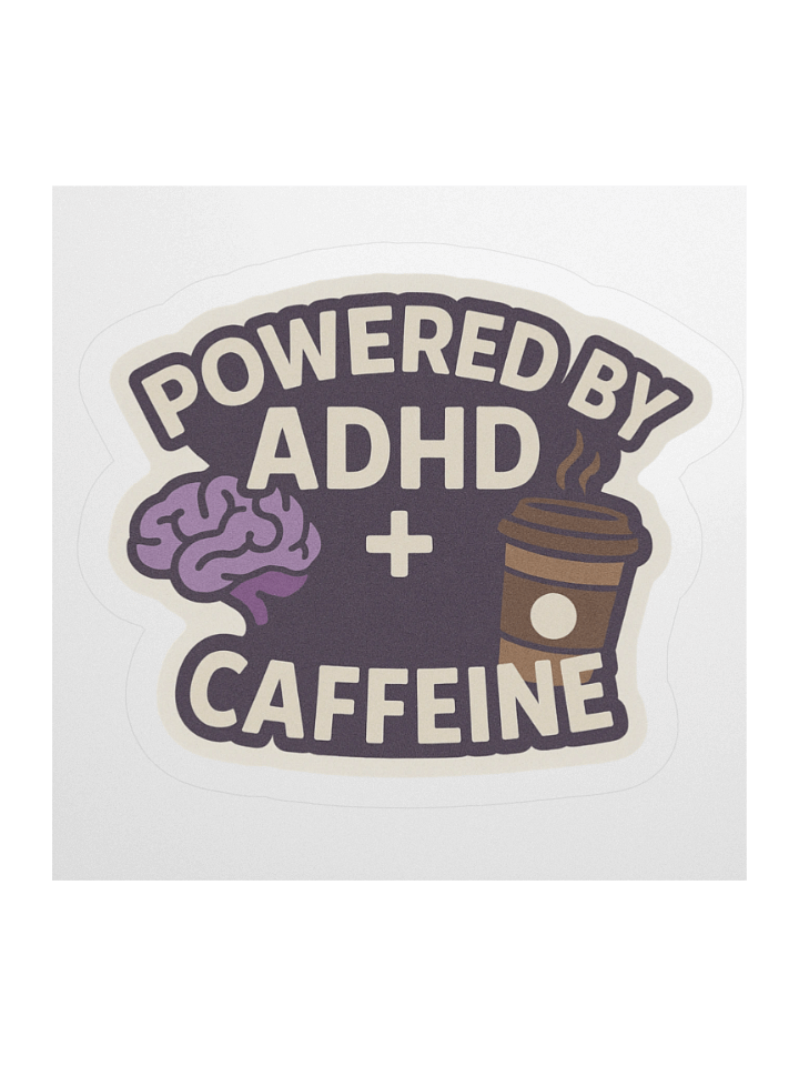 ADHD + Caffeine Power Duo Sticker product image (2)