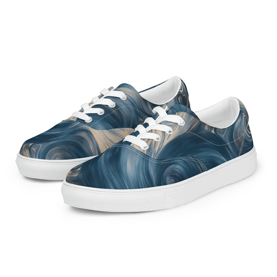 Galactic Swirl Lace-Up Canvas Shoes product image (6)
