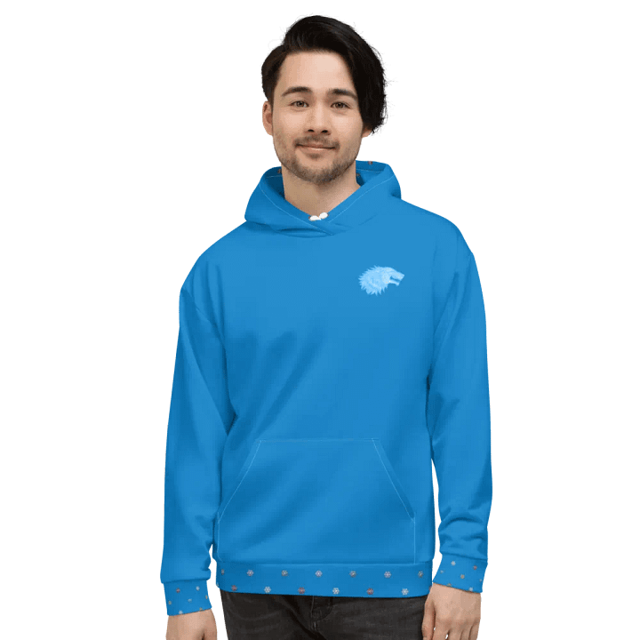 Blue Winter is Here Hoodie - back product image (2)