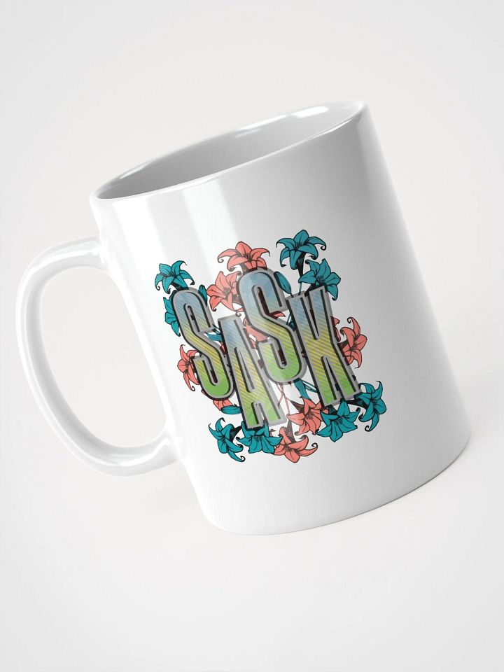 Sask Saskatoon Saskatchewan Floral Gradient Mug product image (2)