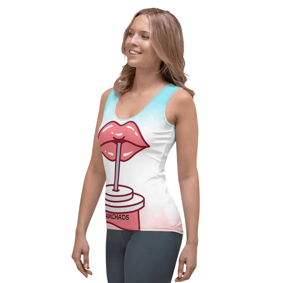 Chaos Lips All-Over Print Tank Top product image (3)