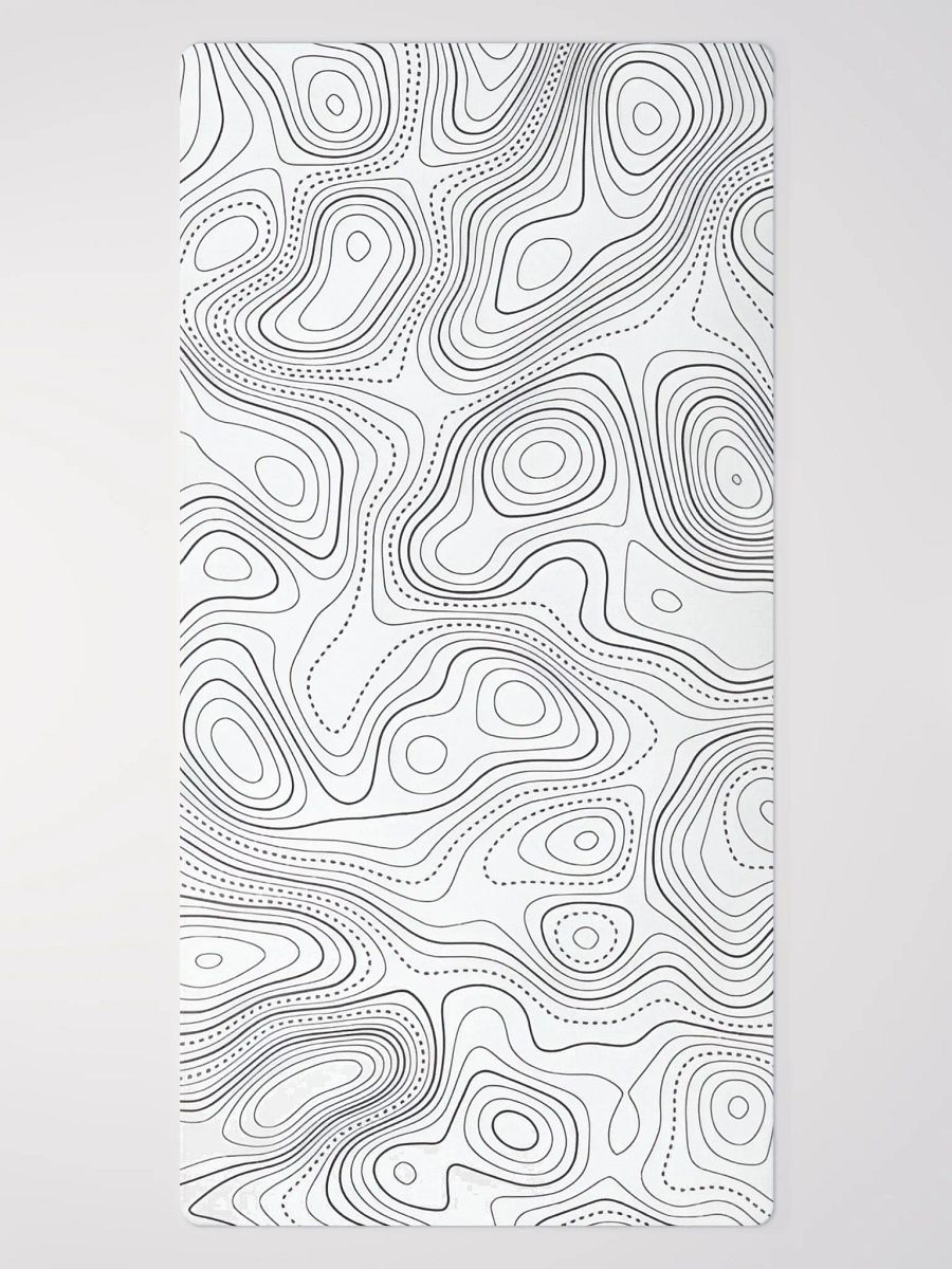 Gaming mouse pad stripes white product image (2)