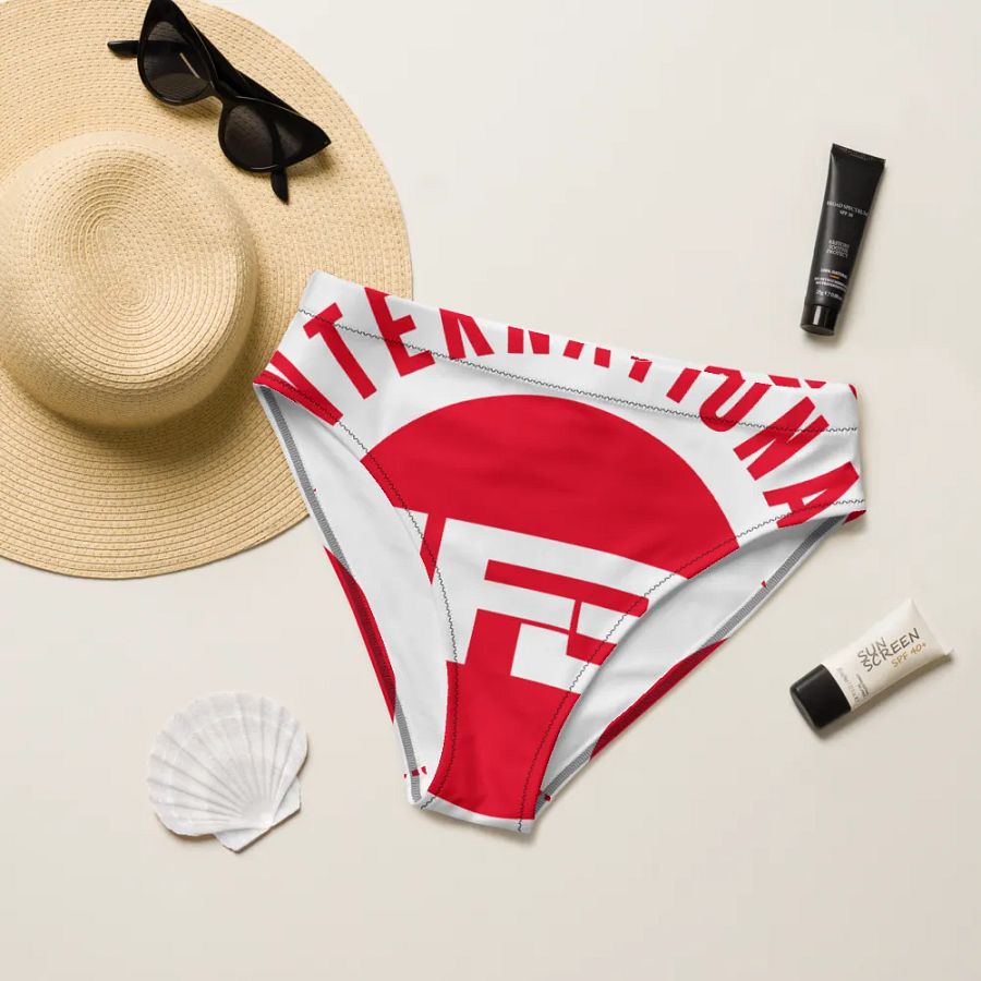 IFBNewsfeed.Org's All-Over Print Recycled High Waisted Bikini Bottom product image (8)