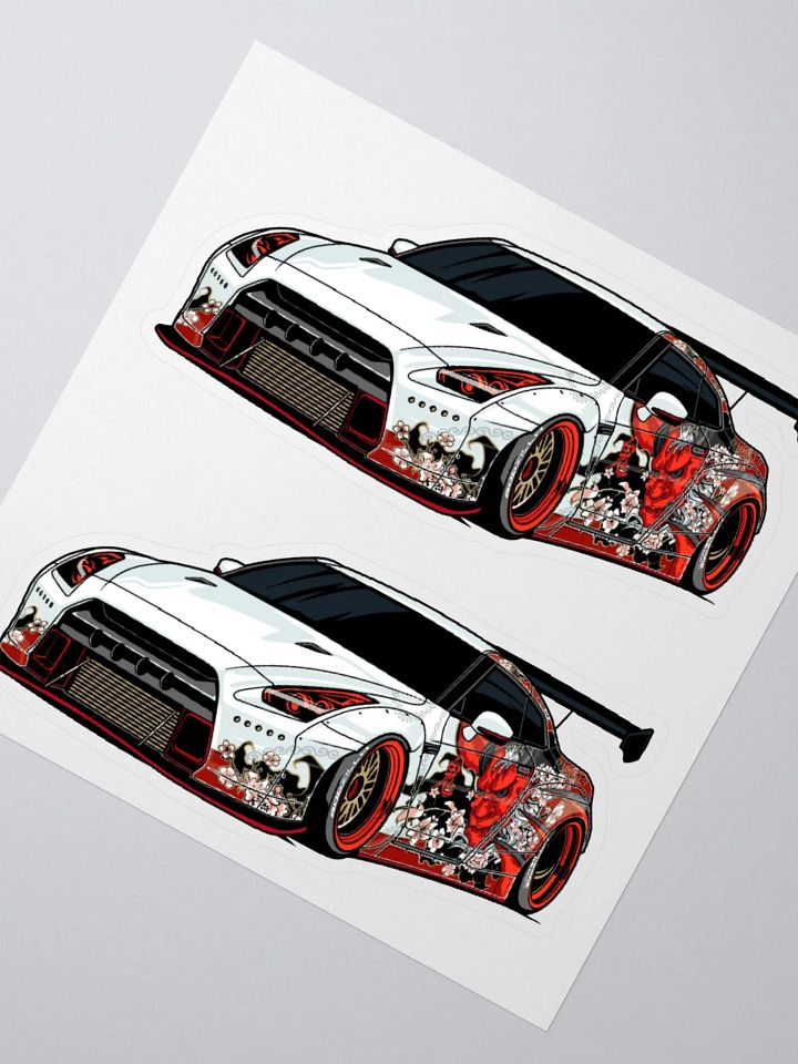 Oni R35 Nissan GT-R Sports Car Stickers product image (2)