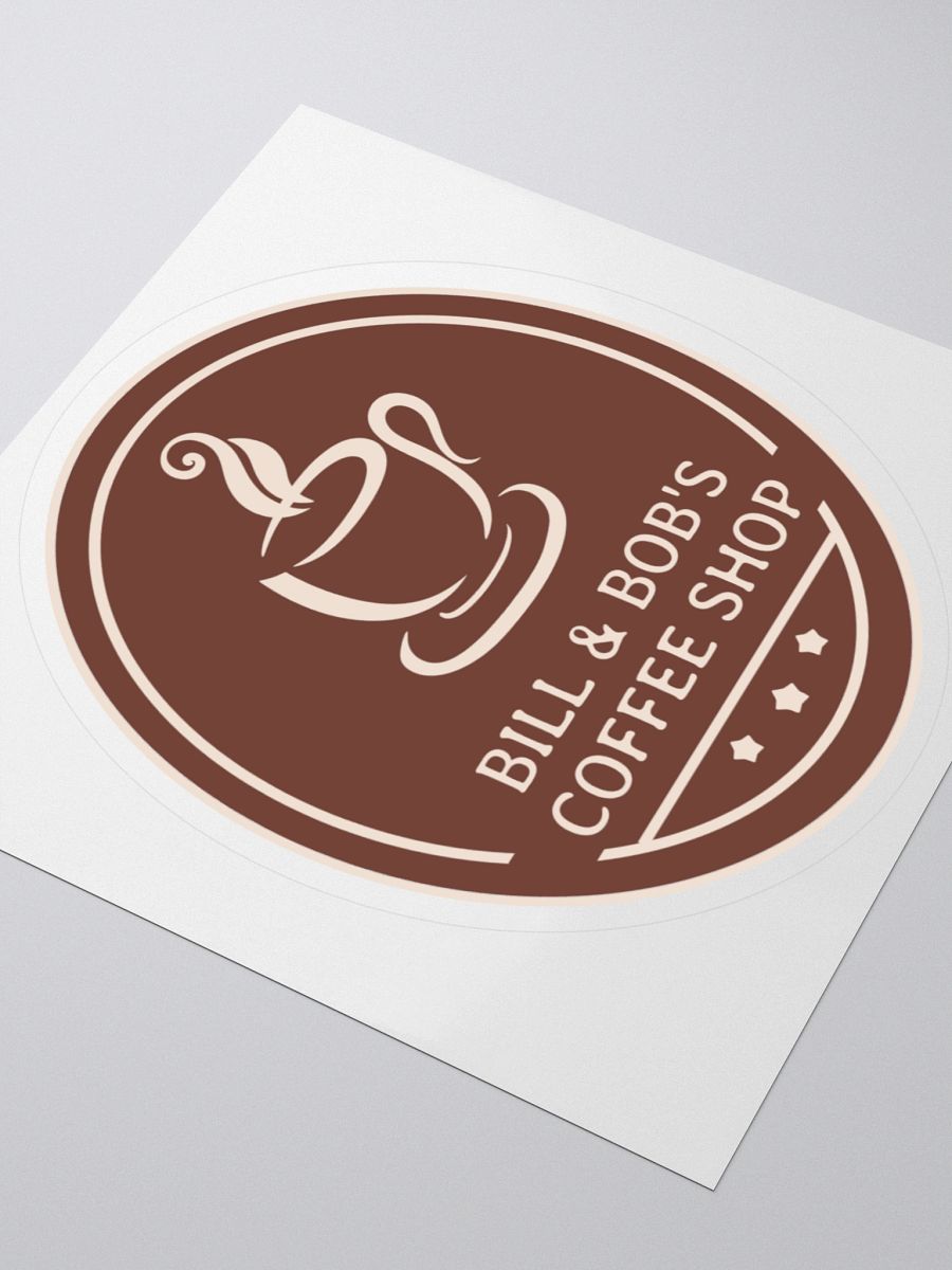 Bill & Bob's Coffee Shop Sticker product image (3)