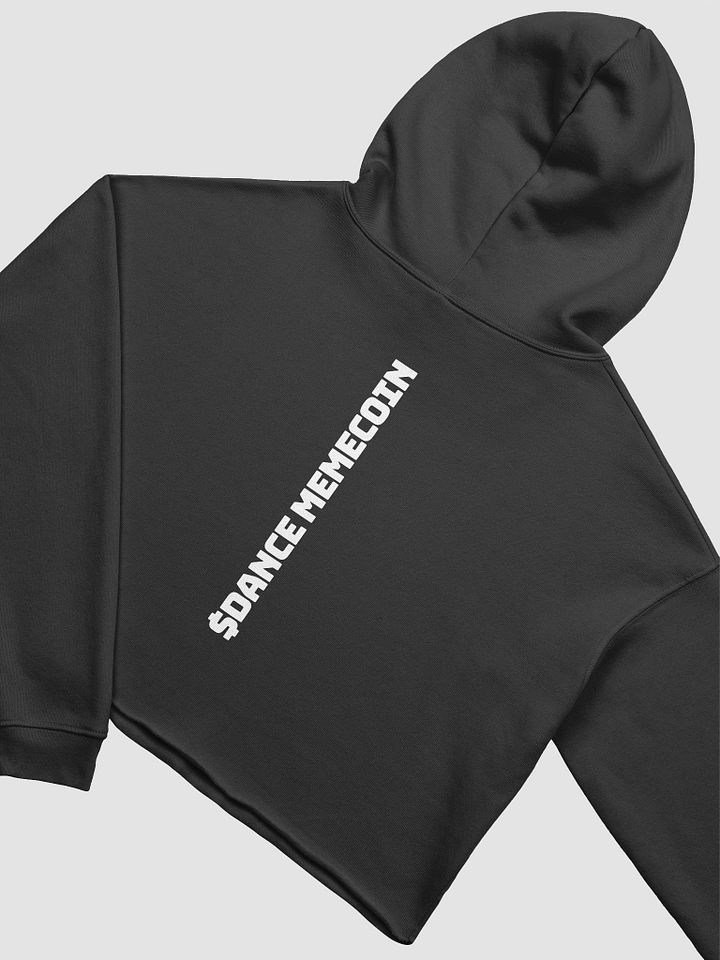 DANCE MEMECOIN - CROP HOODIE - CLUB LINE - BLACK product image (1)