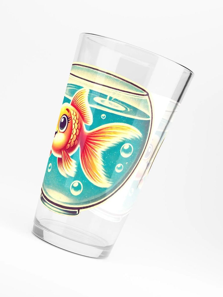 Happy Goldfish 16 oz Glass - Retro Glassware product image (6)