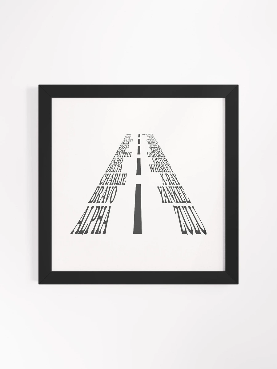 The Aviation Alphabet Runway Framed Poster product image (6)