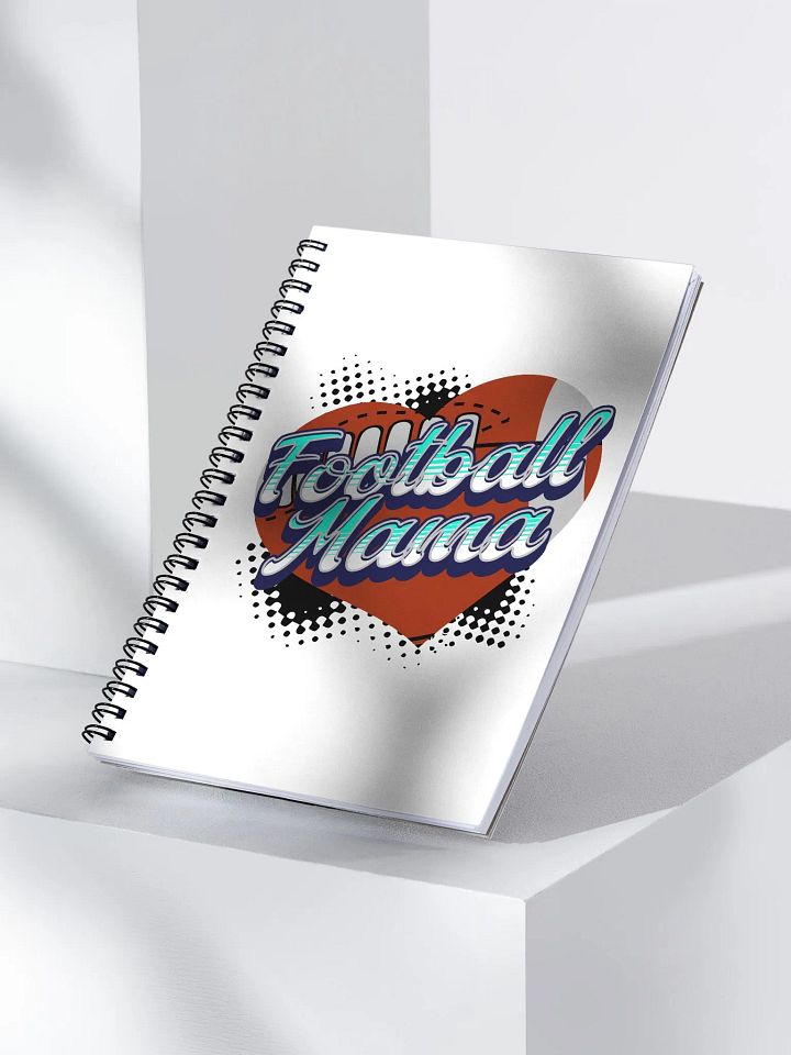 Mama Heart Football Spiral Notebook product image (2)