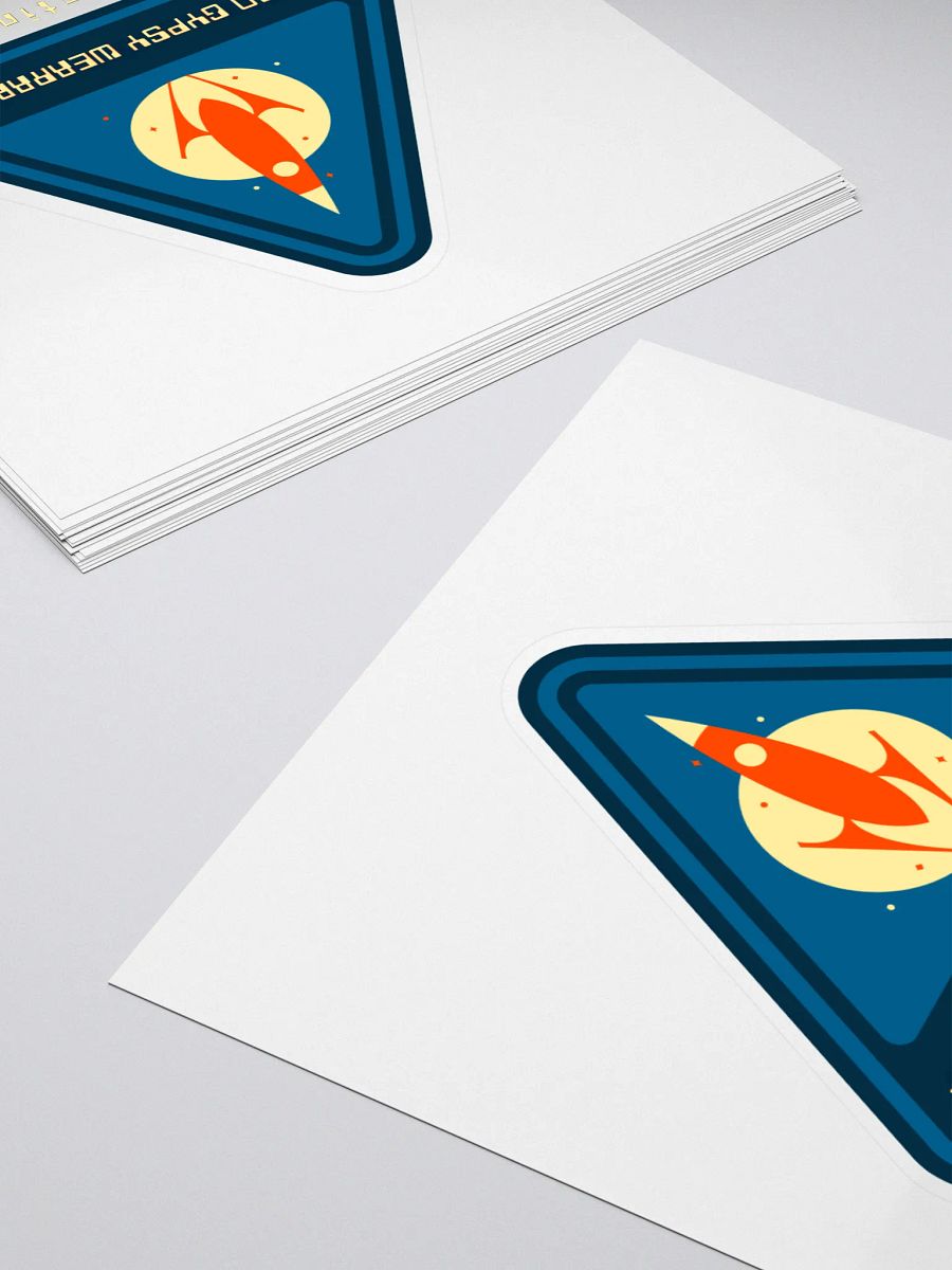 Lunar Destination Rocket Kiss Cut Stickers product image (4)