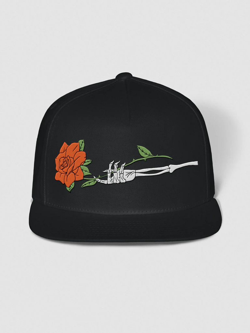 Flat Bill Mummified and Rose Hat