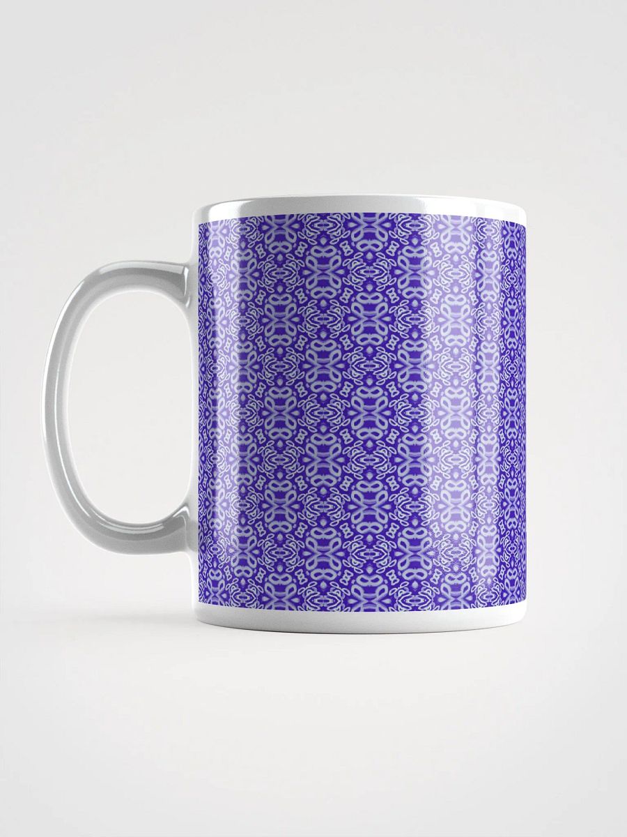 Purple & White Seamless Patterned Ceramic Mug product image (1)
