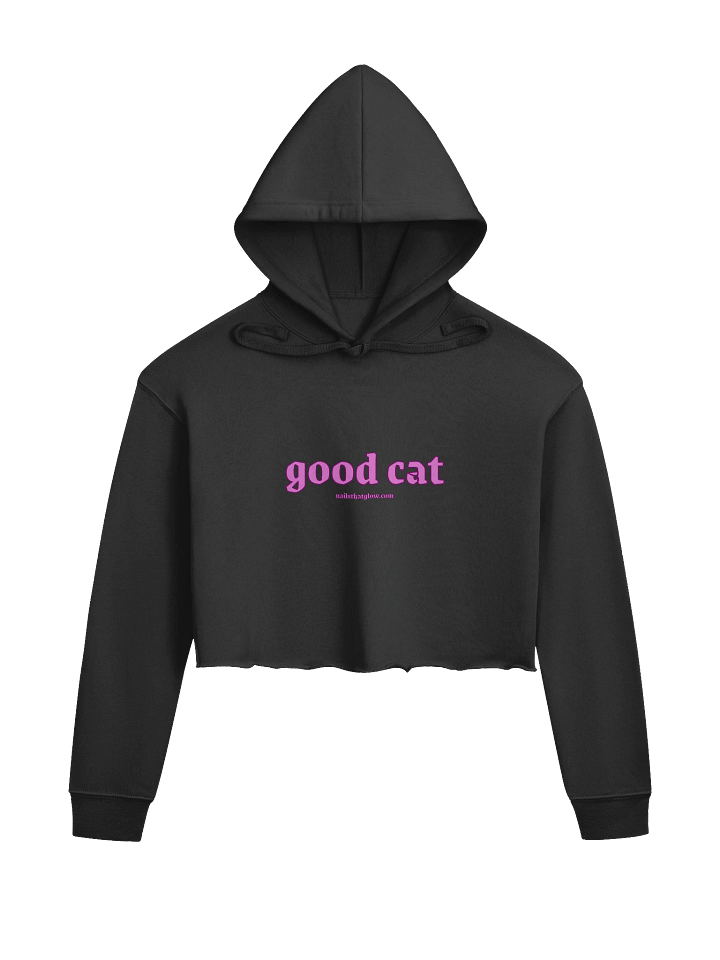 good cat crop hoodie product image (1)