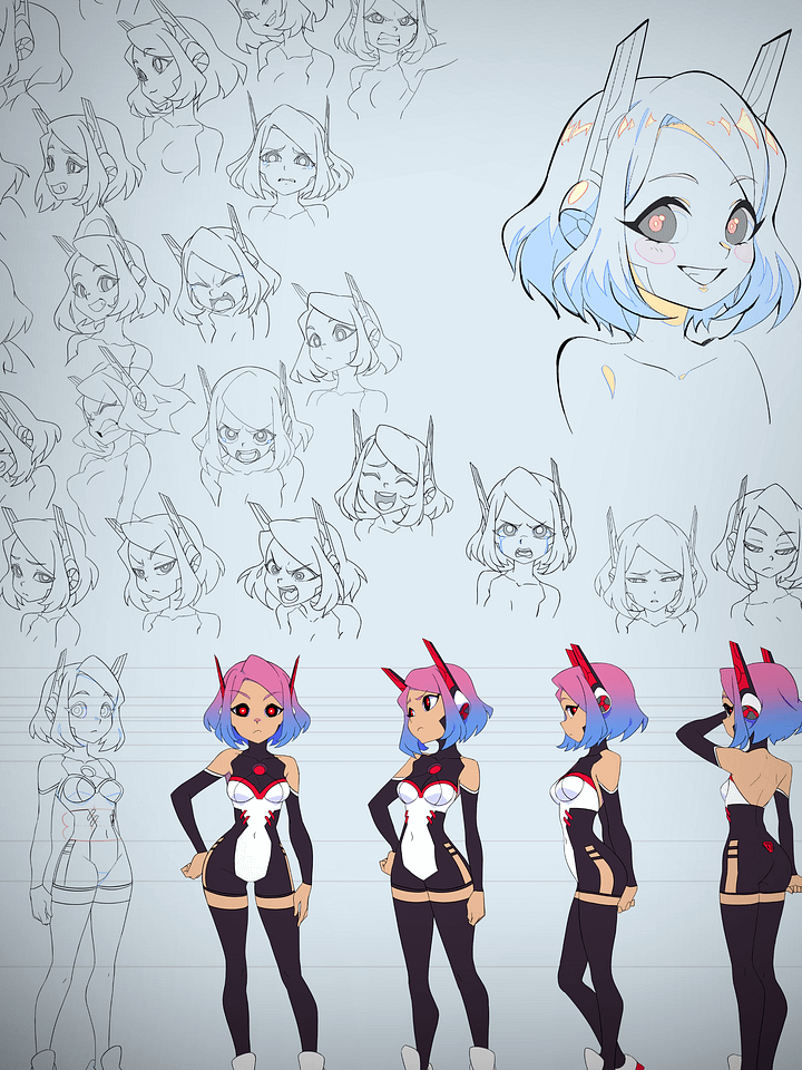 Xeraphine Official Character Sheet Poster product image (2)