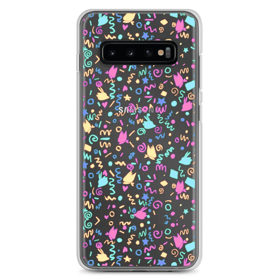 Arcade vibes clear samsung phone case product image (2)